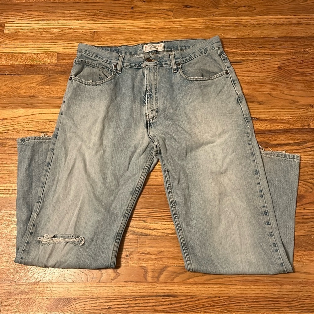 Levi's Signature Loose Straight Denim 100% Cotton Jeans 34 x 32 Vintage